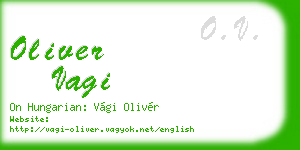 oliver vagi business card